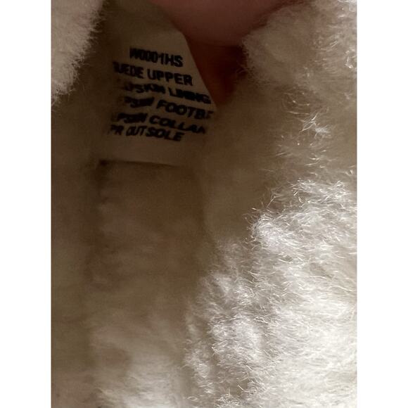 Hammacher Schlemmer Suede Sheepskin Indoor Outdoor Slippers Medium (6.5-7) - Picture 8 of 13